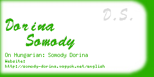 dorina somody business card